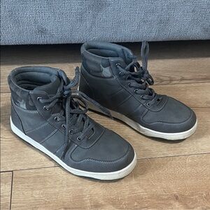 Kids' Gray High-Top Sneakers